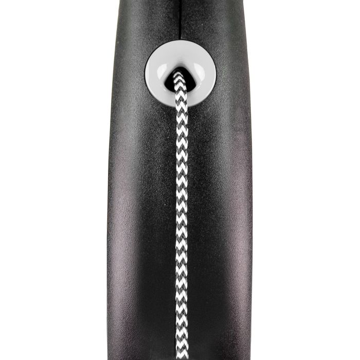 Поводок-рулетка Flexi с тросом «Black Design» M 5м / 20 кг (чёрная) - masterzoo.ua