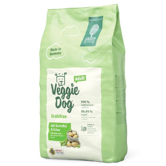 Сухой корм для собак Green Petfood VeggieDog Adult Grainfree 10 кг - картофель и горох - masterzoo.ua