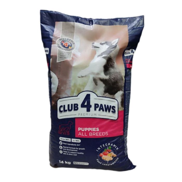 Сухой корм для щенков Club 4 Paws Premium 14 кг - курица - masterzoo.ua