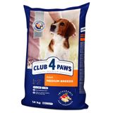 Сухой корм для собак средних пород Club 4 Paws Premium 14 кг (курица)