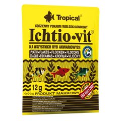 Сухий корм для акваріумних риб Tropical в пластівцях «Ichtio-Vit» 12 г (для всіх акваріумних риб) - masterzoo.ua