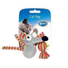 Іграшка для котів Duvo+ Миша плюшева з котячою м'ятою 7,5 х 7 х 3,5 см (в асортименті) - masterzoo.ua