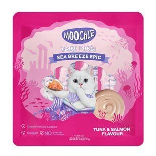 Ласощі для котів Moochie Fairy Puree 25 шт х 15 г - тунець та лосось - masterzoo.ua