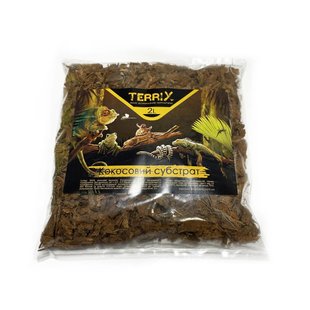 Наповнювач для тераріума TerriX Chips Субстрат Кокосовий великий 2 л - masterzoo.ua