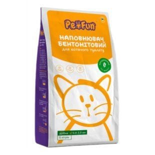 Pet Fun бентонітовий наповнювач для котячого туалету 5 л - без аромату - masterzoo.ua