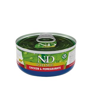 Влажный корм для котов Farmina N&D Grain Free Prime 70 г - курица и гранат - masterzoo.ua