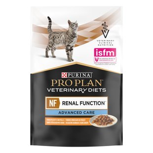 Вологий корм пауч для кішок при захворюваннях нирок Pro Plan Veterinary Diets NF Advanced care 85 г (курка) - masterzoo.ua