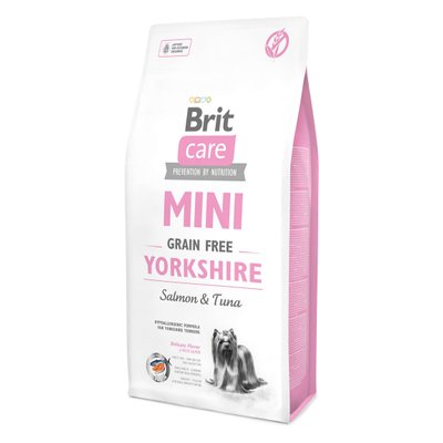 Сухой корм для йоркширских терьеров Brit Care Mini GF Yorkshire 7 кг (лосось и тунец) - masterzoo.ua