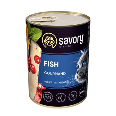 Вологий корм для котів Savory 400 г (риба)