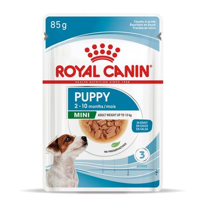 Влажный корм для щенков мини пород Royal Canin Mini Puppy 85г (домашняя птица) - masterzoo.ua