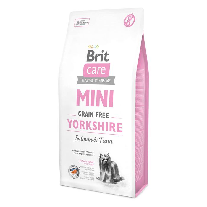 Сухий корм для йоркширських тер'єрів Brit Care Mini GF Yorkshire 7 кг (лосось та тунець) - masterzoo.ua