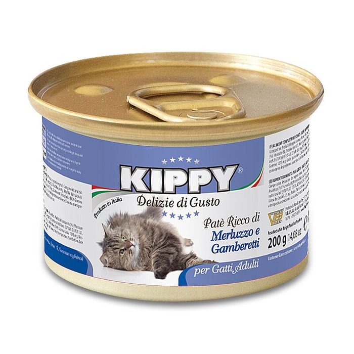 Влажный корм для кошек Kippy Cat 200 г (треска и креветки) - masterzoo.ua