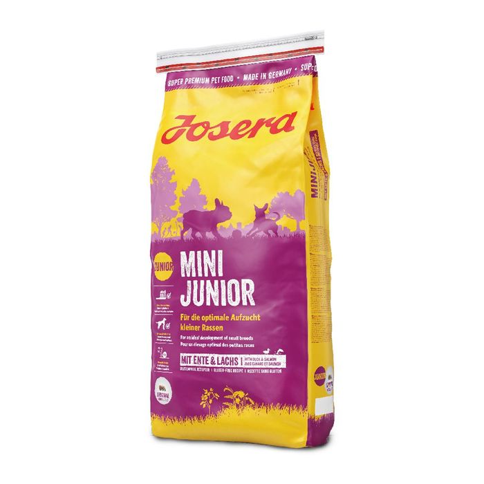 Сухий корм для цуценят Josera Mini Junior 15 кг - качка та лосось - masterzoo.ua