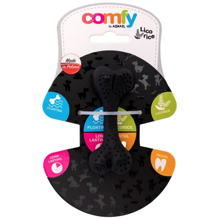 Іграшка для собак Comfy Dental Bone 8,5 см - лакриця - masterzoo.ua