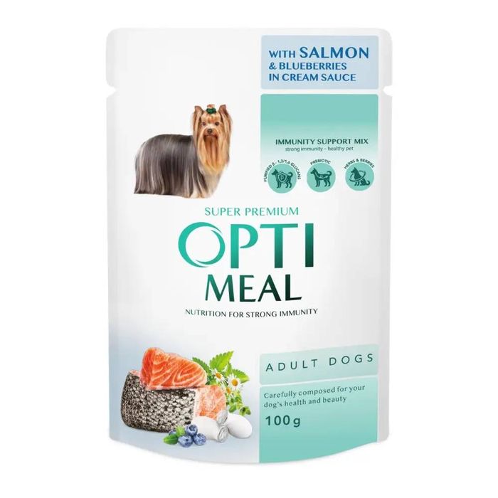 Влажный корм для собак Optimeal Complete Canned Pet Food Adult 3+1 pouch 400 г - ассорти - masterzoo.ua