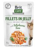 Вологий корм для котів Brit Care Cat pouch 85 г (тунець в желе)