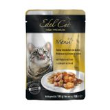 Влажный корм для кошек Edel Cat pouch 100 г (курица и утка в желе)