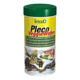 Сухий корм для акваріумних риб Tetra в пластинках «Pleco Veggie Wafers» 250 мл (для травоїдних донних риб)