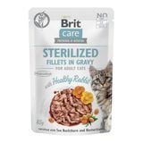 Вологий корм для котів Brit Care Cat Sterilized pouch 85 г - кролик - masterzoo.ua