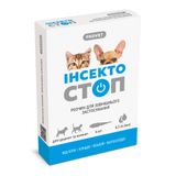 Краплі на холку для котів та собак ProVET «Інсектостоп» до 3 кг, 6 піпеток (від зовнішніх паразитів) - dgs
