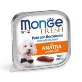 Влажный корм для собак Monge Fresh 100 г - утка - masterzoo.ua