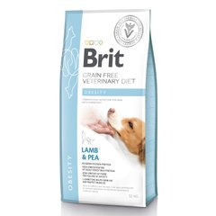 Сухий корм для собак, для зниження ваги Brit GF Veterinary Diet Dog Obesity 12 кг (ягня) - masterzoo.ua