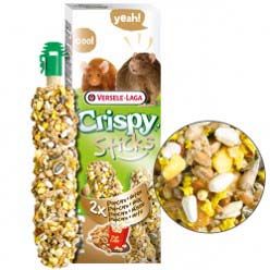 Ласощі для гризунів Versele-Laga Crispy Sticks Popcorn&Nuts 110 г / 2 шт. (попкорн та горіхи) - masterzoo.ua