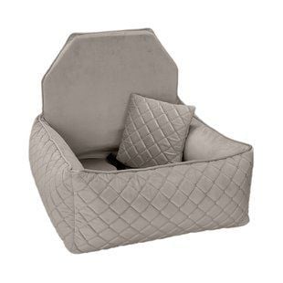 Автокрісло для собак Pet Fun 59х60х50 см - світло-сірий - masterzoo.ua