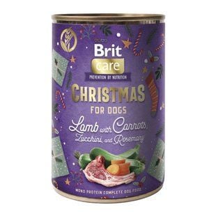 Влажный корм для собак Brit Mono Protein Christmas 400 г - ягненок - masterzoo.ua