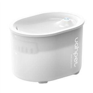 Uahpet Glow Wireless Pet Fountain поилка-фонтан для кошек 2 л - белый - masterzoo.ua