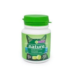 Vitomax Nature витамины для кошек 100 шт - водоросли - masterzoo.ua
