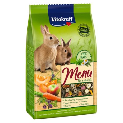 Корм для кроликов Vitakraft «Premium Menu Vital» 500 г - masterzoo.ua