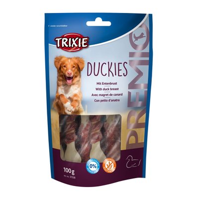 Ласощі для собак Trixie PREMIO Duckies 100 г (качка) - masterzoo.ua