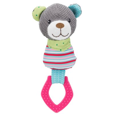 Іграшка для цуценят Trixie Ведмедик «Junior» з Кільцем 23 см (текстиль/плюш) - masterzoo.ua