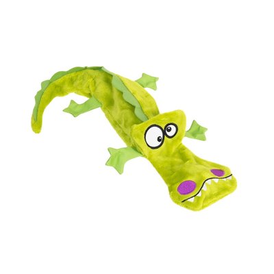 Игрушка для собак GiGwi Plush Крокодил с пищалками 38 см - masterzoo.ua
