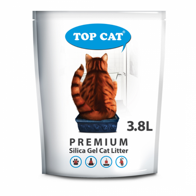 Наполнитель туалета для кошек TOP CAT 3,8 L (силикагелевый) - masterzoo.ua