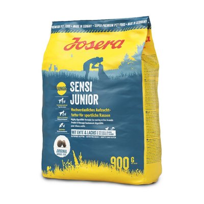 Сухой корм для щенков Josera Sensi Junior 900 г (утка и лосось) - masterzoo.ua