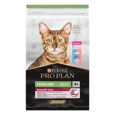 Сухой корм для стерилизованных кошек ProPlan Sterilised 10 кг (треска и форель) - masterzoo.ua