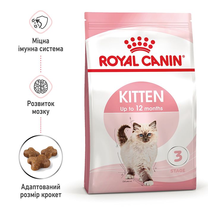 Сухий корм для кошенят Royal Canin Kitten 3,2 кг + 800 г - masterzoo.ua