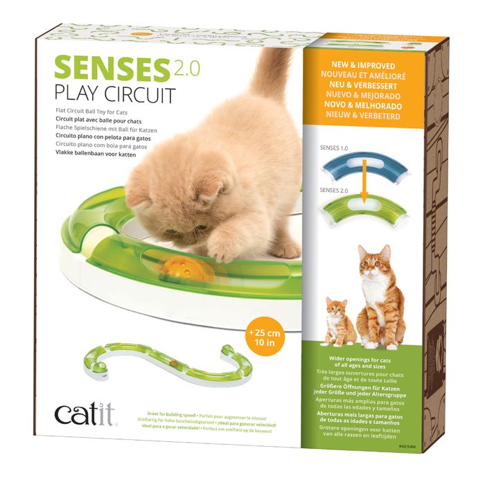 Іграшка для котів Catit «Play Circuit 2.0» Трек ігровий з м'ячем 115 см (пластик) - masterzoo.ua