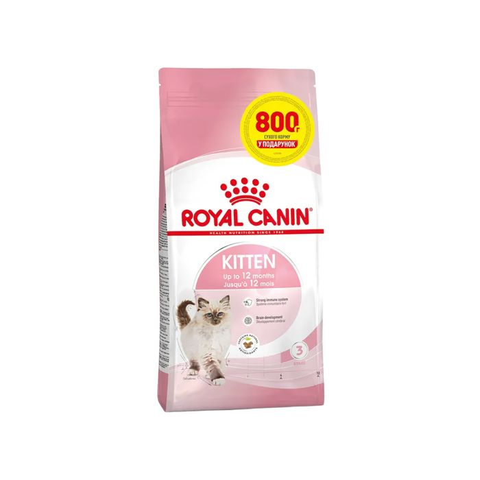 Сухий корм для кошенят Royal Canin Kitten 3,2 кг + 800 г - masterzoo.ua