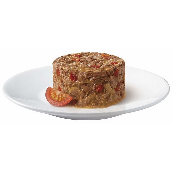 Влажный корм для кошек Gourmet Gold Savoury Cake Beef & Tomatoes 85 г (говядина и томаты) - masterzoo.ua