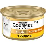 Влажный корм для кошек Gourmet Gold Соус де-люкс 85 г (курица)