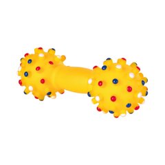 Іграшка для собак Trixie Гантель голчаста з пискавкою 15 см (вініл, кольори в асортименті) - masterzoo.ua