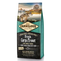 Сухий корм для дорослих собак всіх порід Carnilove Fresh Carp & Trout 12 кг (риба) - masterzoo.ua