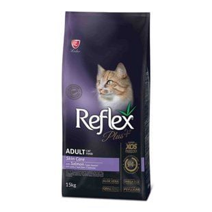 Сухой корм для кошек Reflex Plus Adult Skin Care 15 кг - лосось - masterzoo.ua