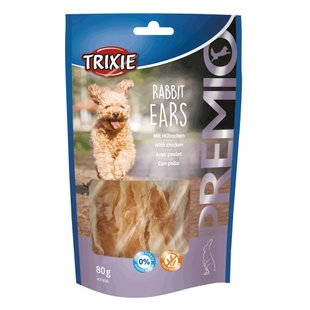 Лакомство для собак Trixie PREMIO Rabbit Ears 80 г (курица и кролик) - masterzoo.ua