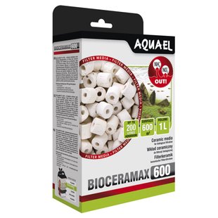 Наповнювач для фільтра Aquael «BioCeraMax 600» керамічні кільця 1 л - masterzoo.ua