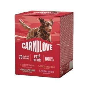 Вологий корм для собак Carnilove Multipack Pate Adult 4 шт х 300 г - masterzoo.ua