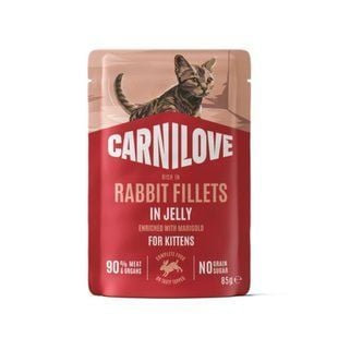Вологий корм для котів Carnilove Kittens Jelly 85 г - кролик та календула - masterzoo.ua